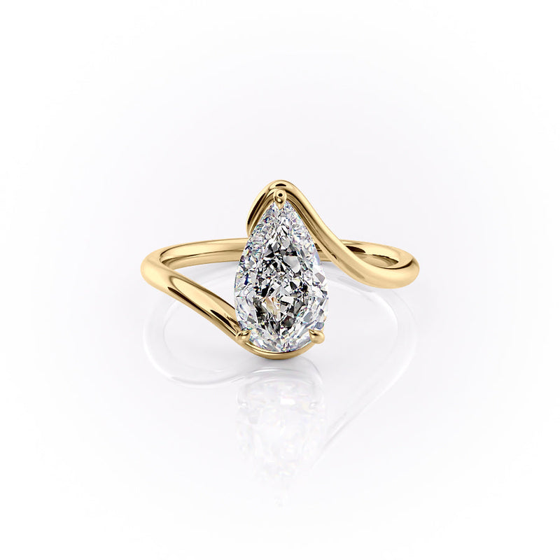 The Skyler Set With A 2 Carat Pear Lab Diamond