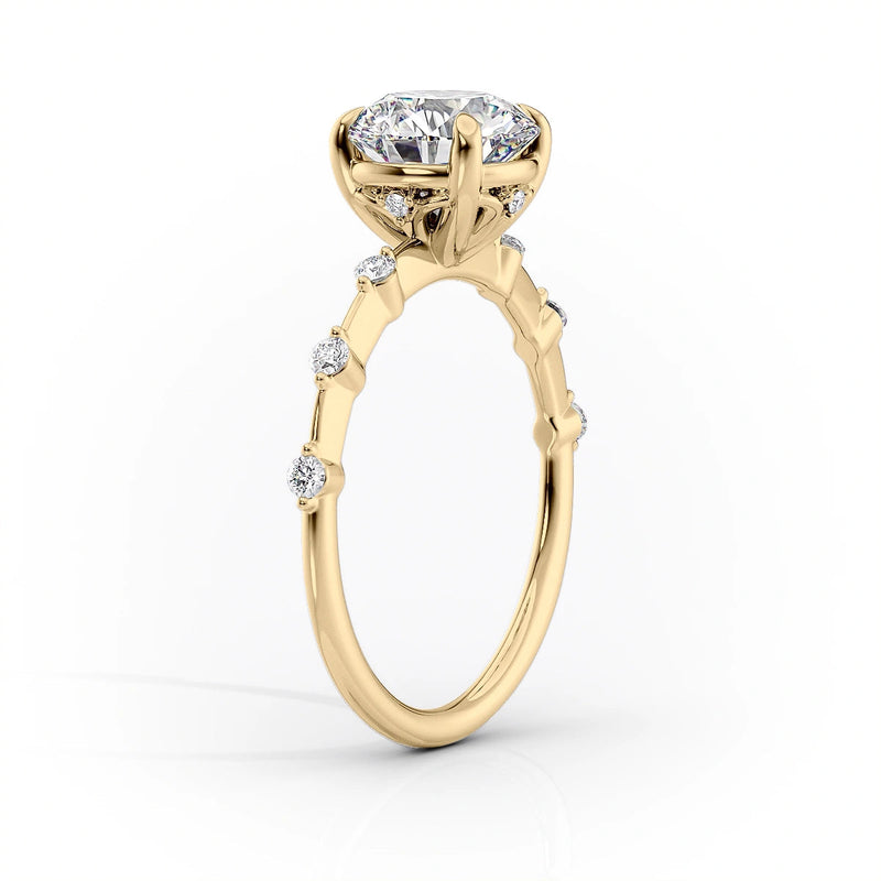 The Penelope Set With A 2 Carat Princess Lab Diamond