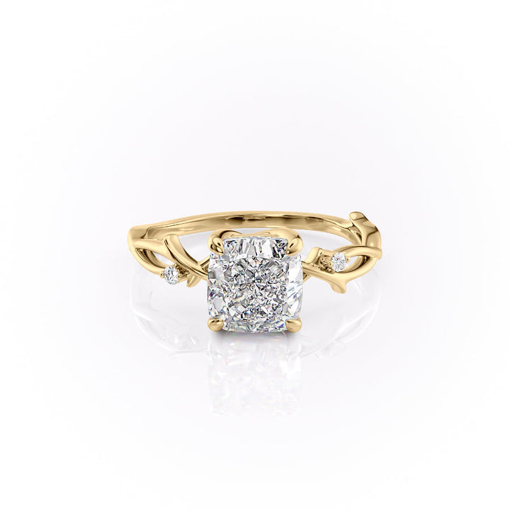The Twig Set With A 2 Carat Cushion Lab Diamond