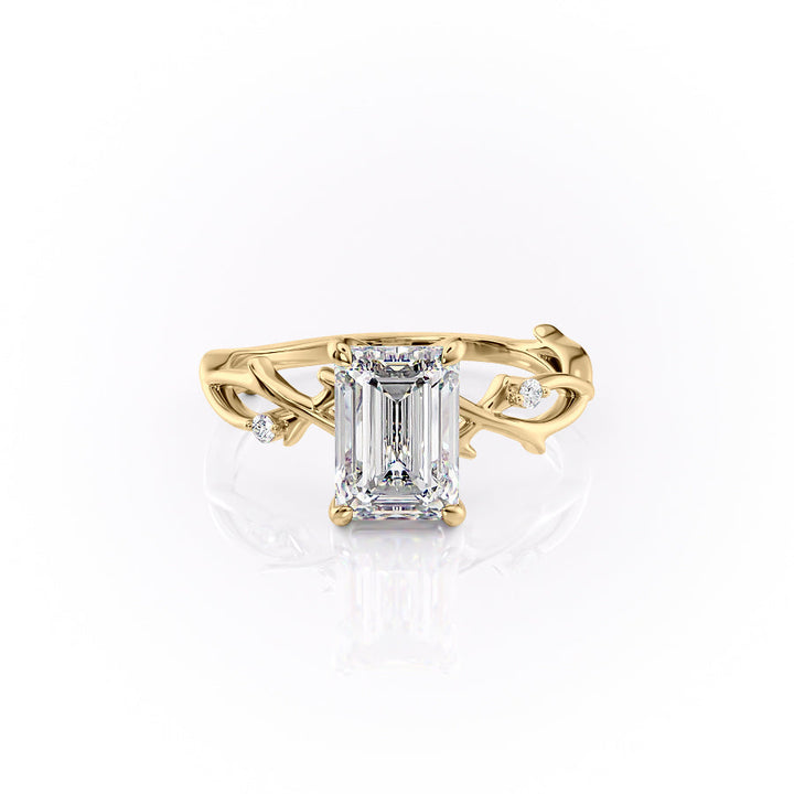 The Twig Set With A 2 Carat Emerald Lab Diamond