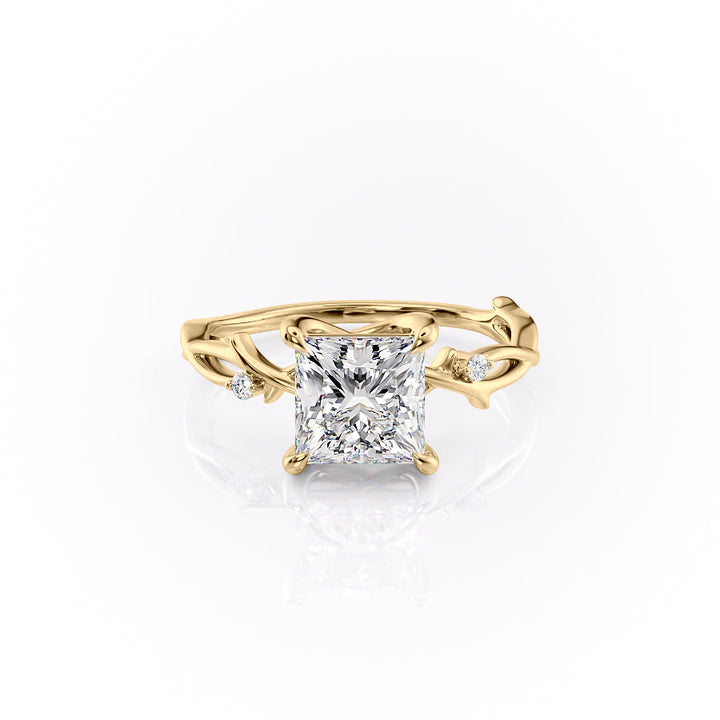 The Twig Set With A 2 Carat Princess Lab Diamond