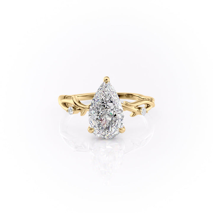 The Twig Set With A 2 Carat Pear Lab Diamond