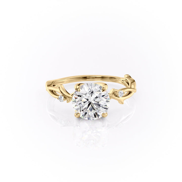 The Twig Set With A 2 Carat Round Lab Diamond
