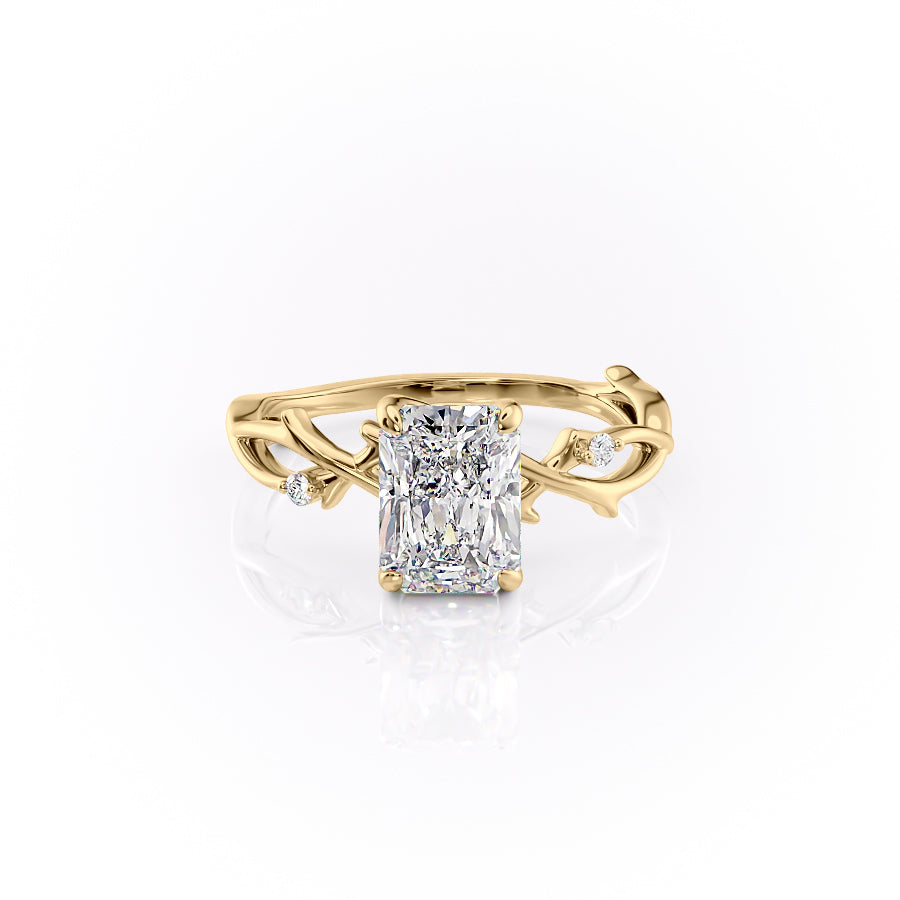 The Twig Set With A 2 Carat Radiant Lab Diamond