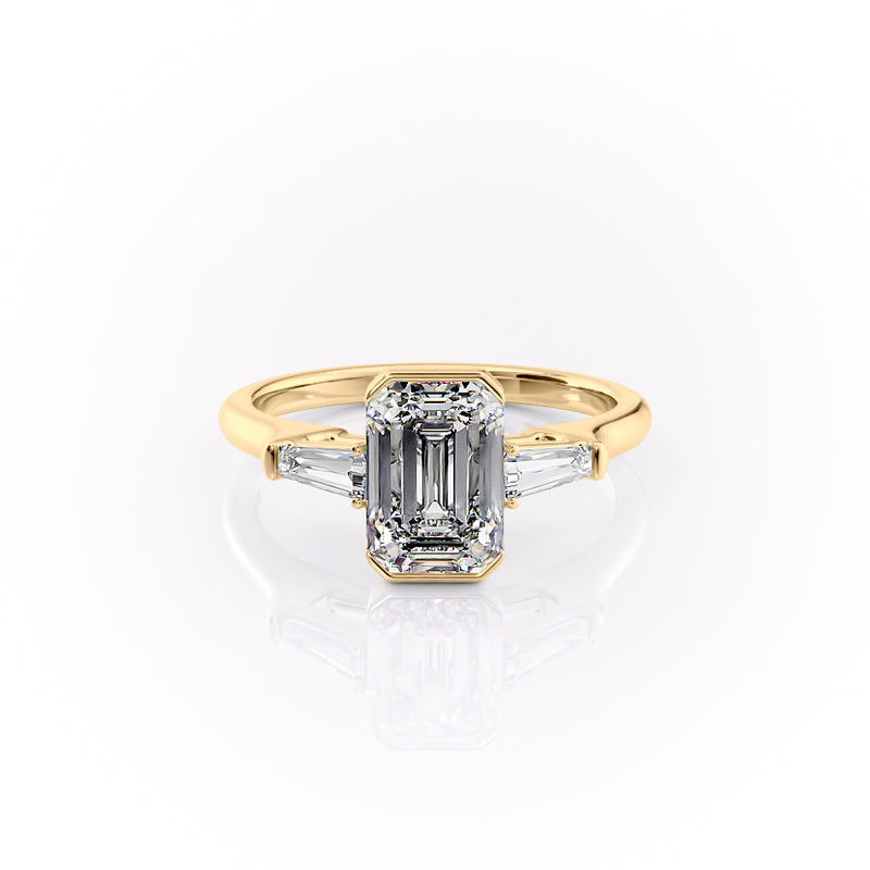 The Parker Set With A 2 Carat Emerald Lab Diamond
