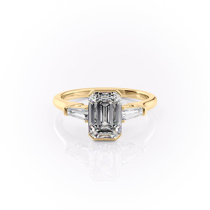 The Parker Set With A 2 Carat Emerald Lab Diamond