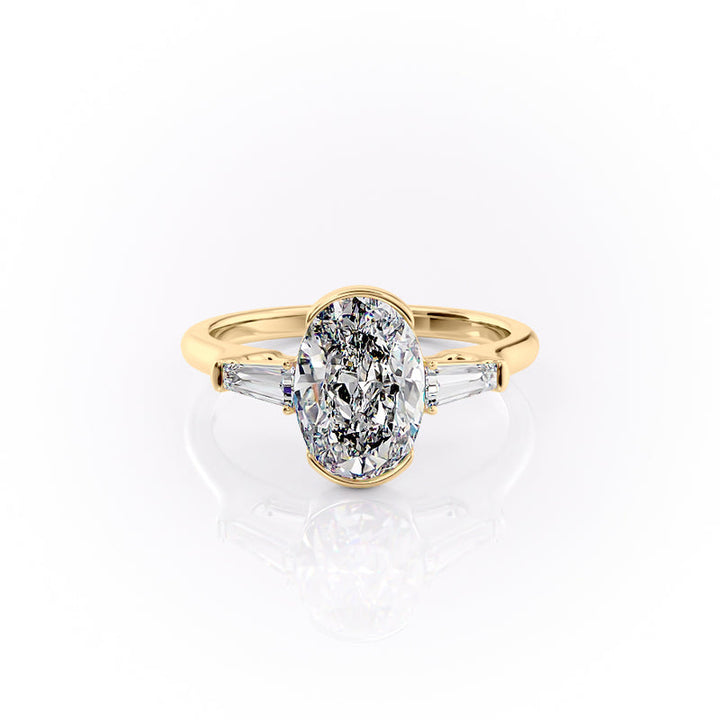 The Parker Set With A 2 Carat Oval Lab Diamond