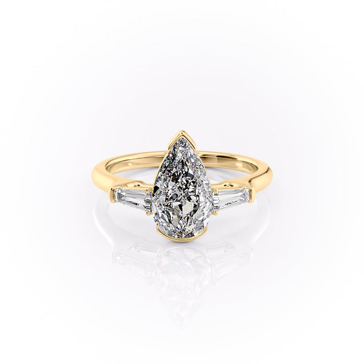 The Parker Set With A 2 Carat Pear Lab Diamond