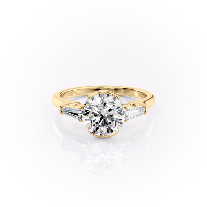 The Parker Set With A 2 Carat Round Lab Diamond