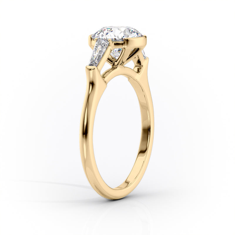 The Parker Set With A 2 Carat Round Lab Diamond