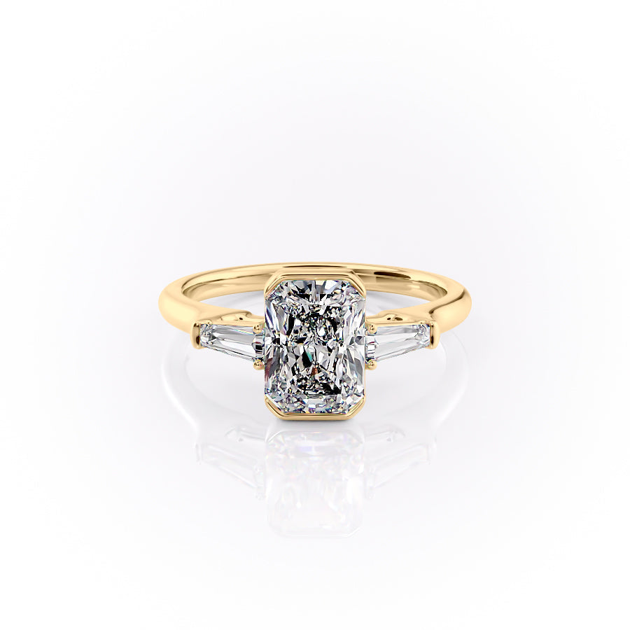 The Parker Set With A 2 Carat Radiant Lab Diamond