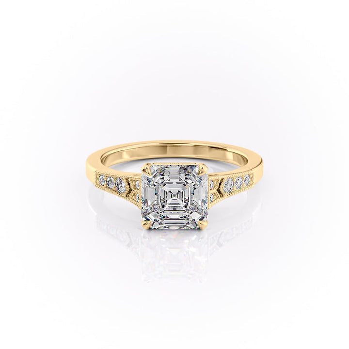 The Dianne Set With A 2.5 Carat Asscher Lab Diamond