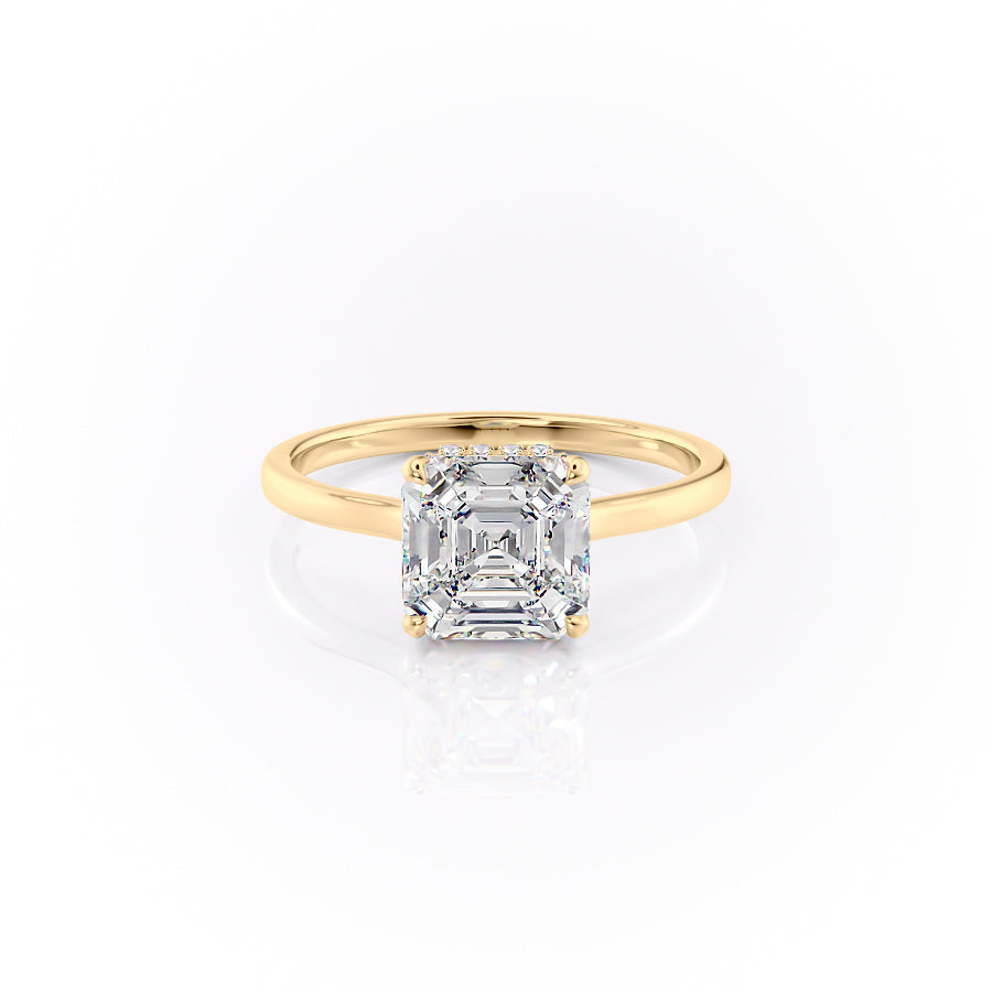 The Aline Set With A 2 Carat Asscher Lab Diamond