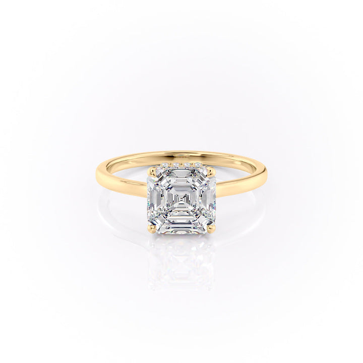 The Aline Set With A 2 Carat Asscher Lab Diamond
