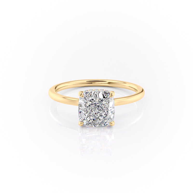The Aline Set With A 2 Carat Cushion Lab Diamond