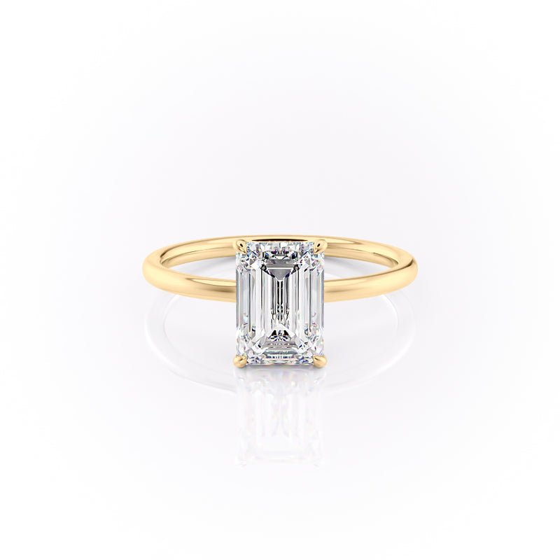 The Aline Set With A 2 Carat Emerald Lab Diamond