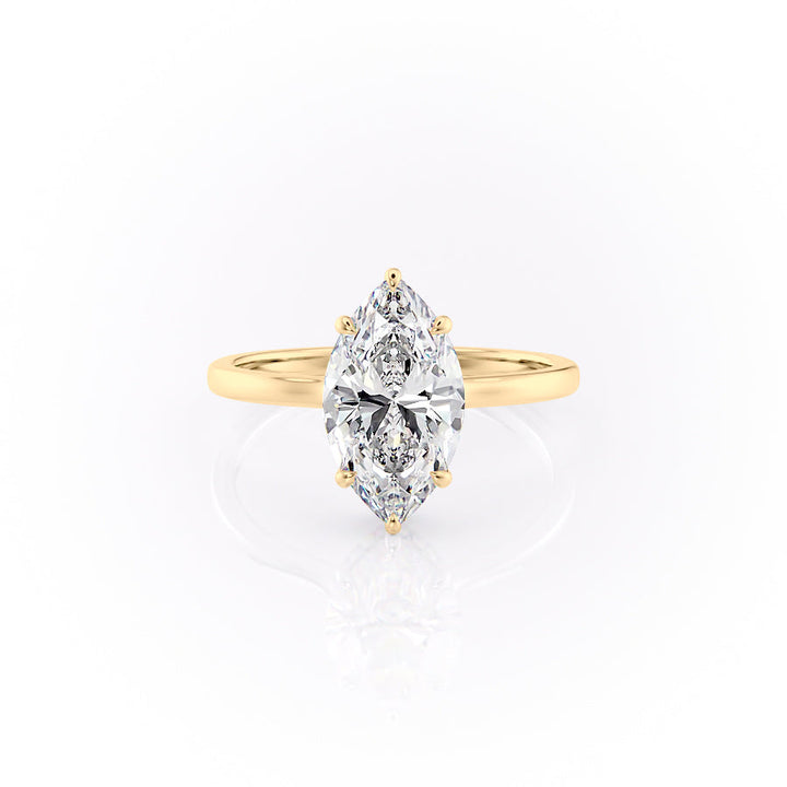 The Aline Set With A 2 Carat Marquise Lab Diamond