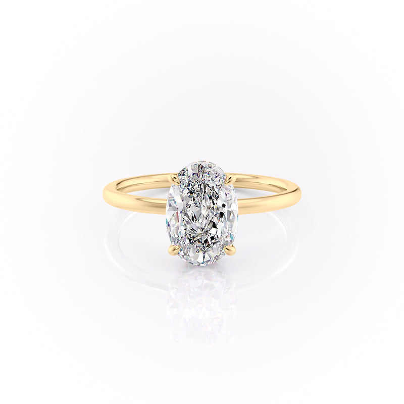 The Aline Set With A 2 Carat Oval Lab Diamond