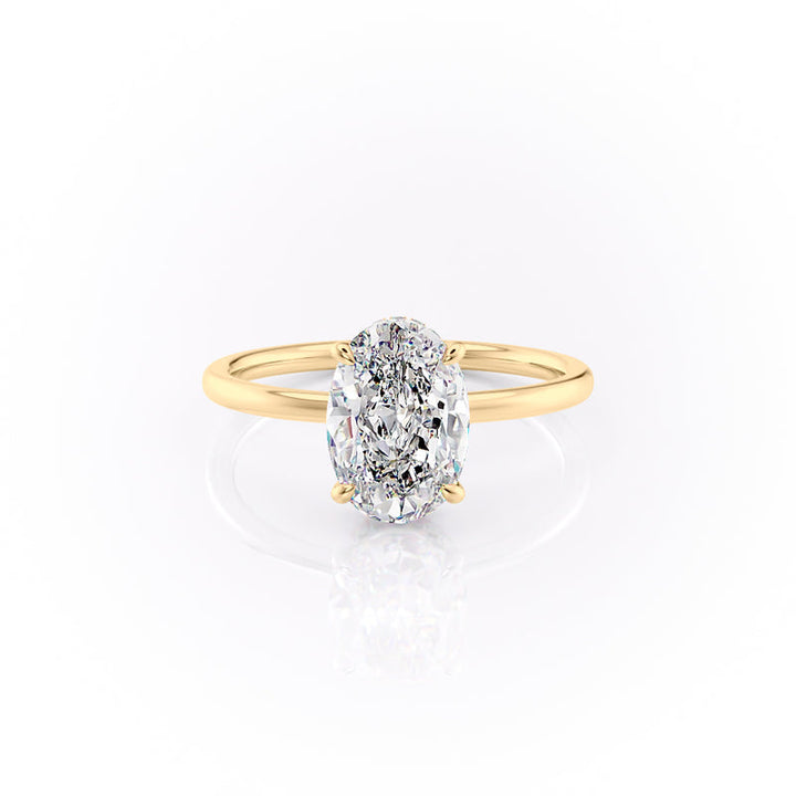 The Aline Set With A 2 Carat Oval Lab Diamond