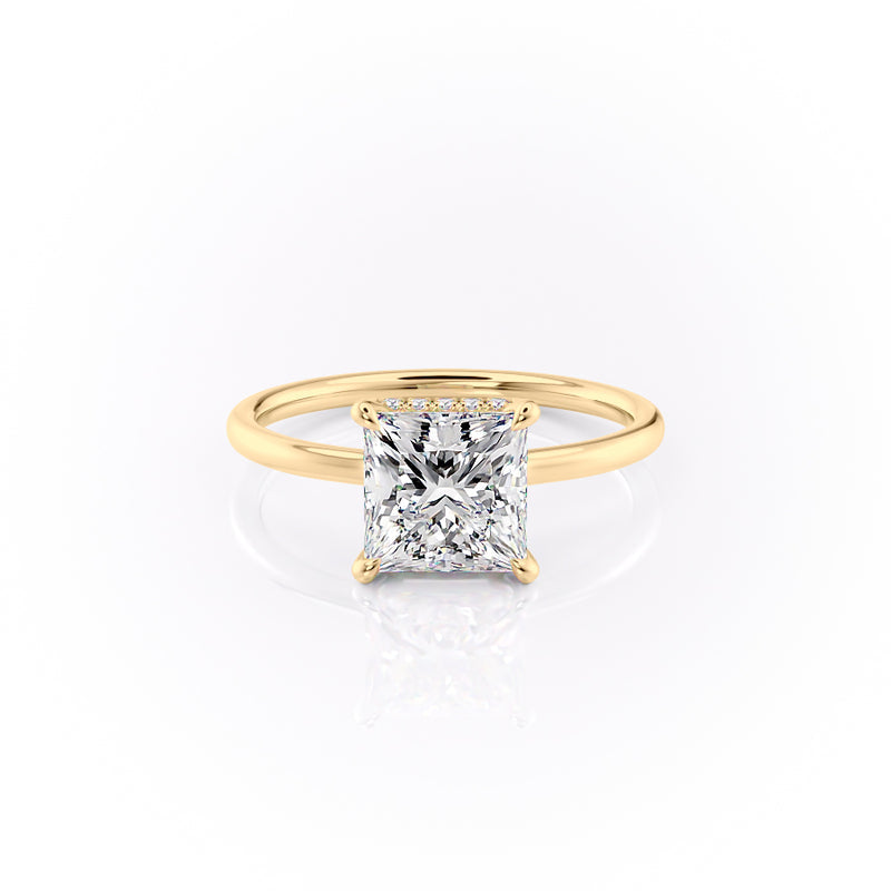 The Aline Set With A 2 Carat Princess Lab Diamond