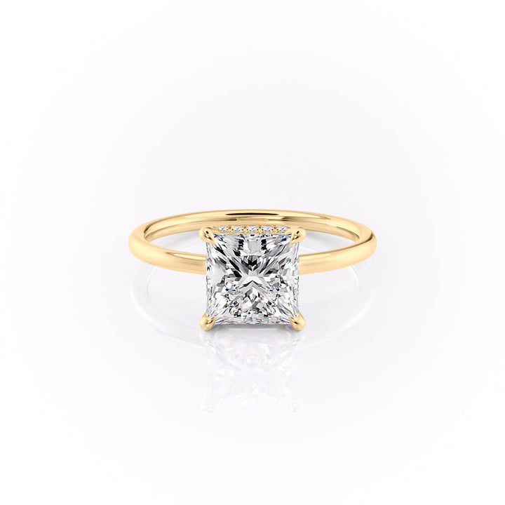 The Aline Set With A 2 Carat Princess Lab Diamond