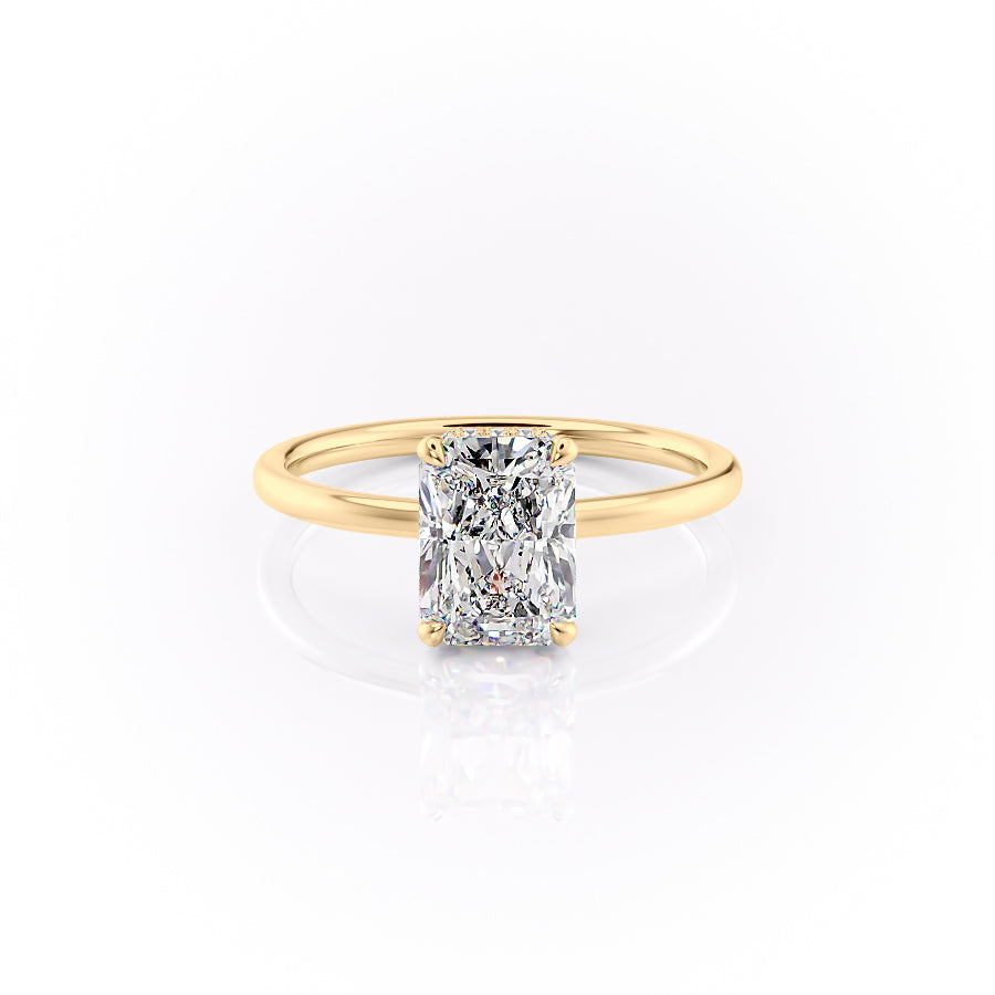 The Aline Set With A 2 Carat Radiant Lab Diamond