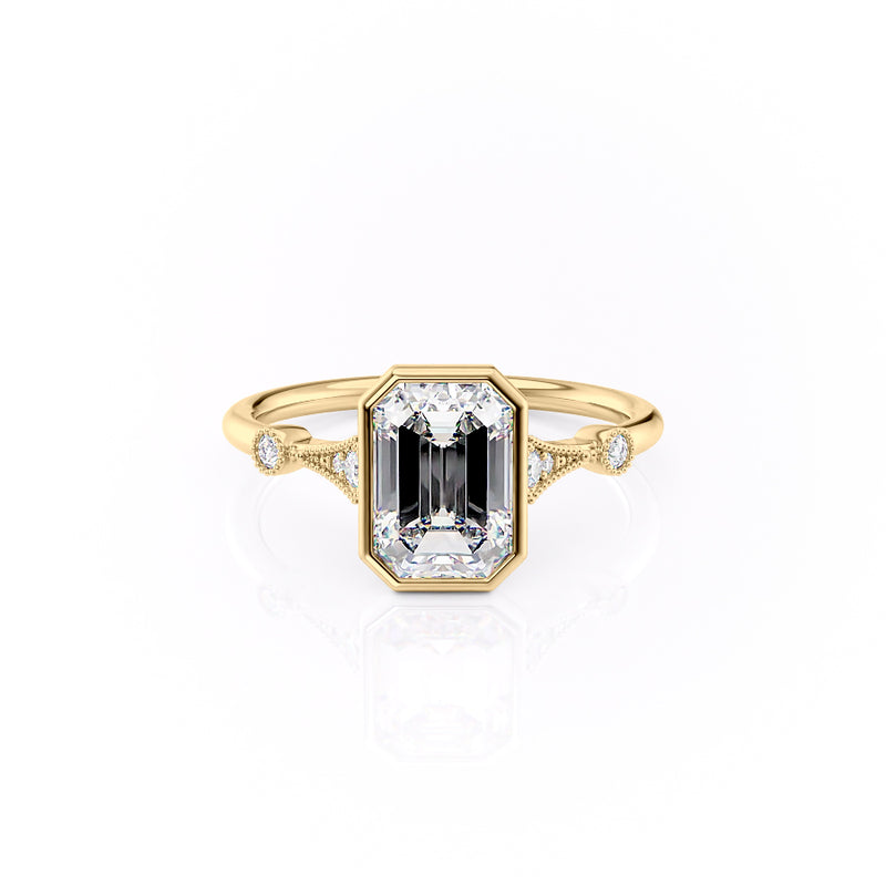 The Bezel Amber Set With A 2 Carat Emerald Lab Diamond