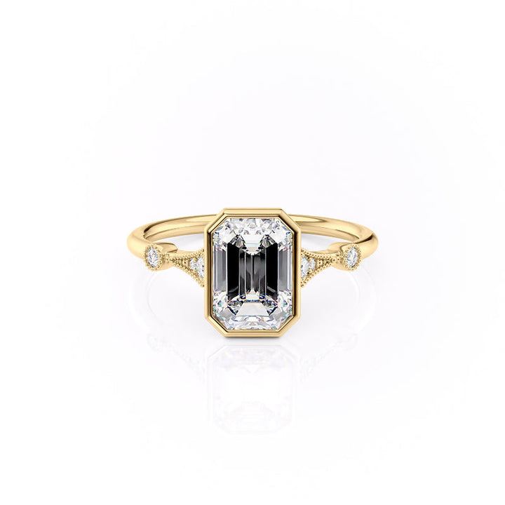 The Bezel Amber Set With A 2 Carat Emerald Lab Diamond