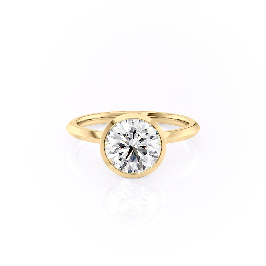 The Razor Bezel Kamellie Set With A 2 Carat Round Lab Diamond