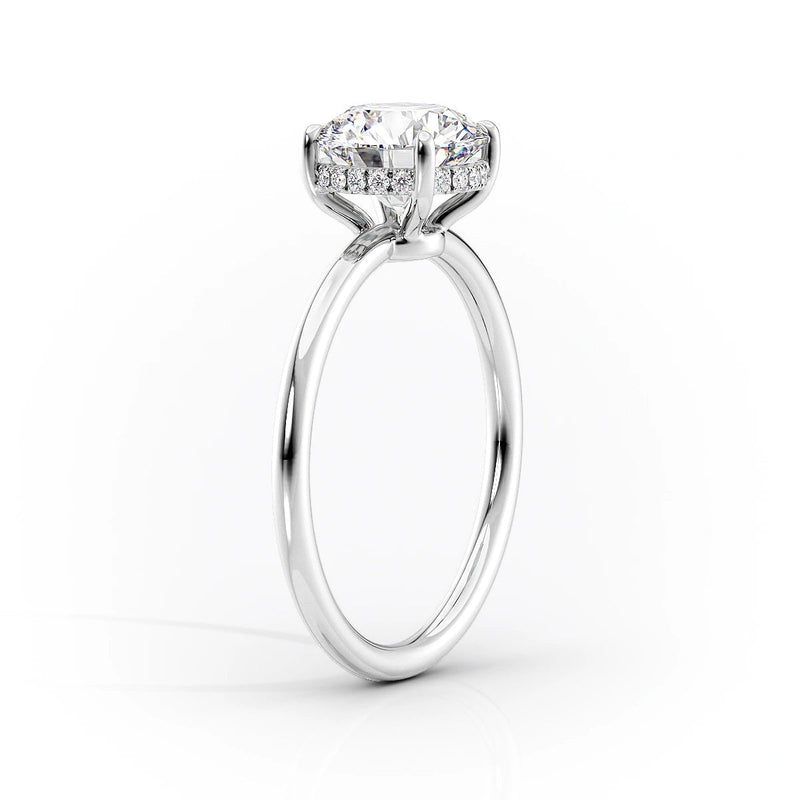 The Low Profile Kamellie Set With A 2 Carat Pear Lab Diamond