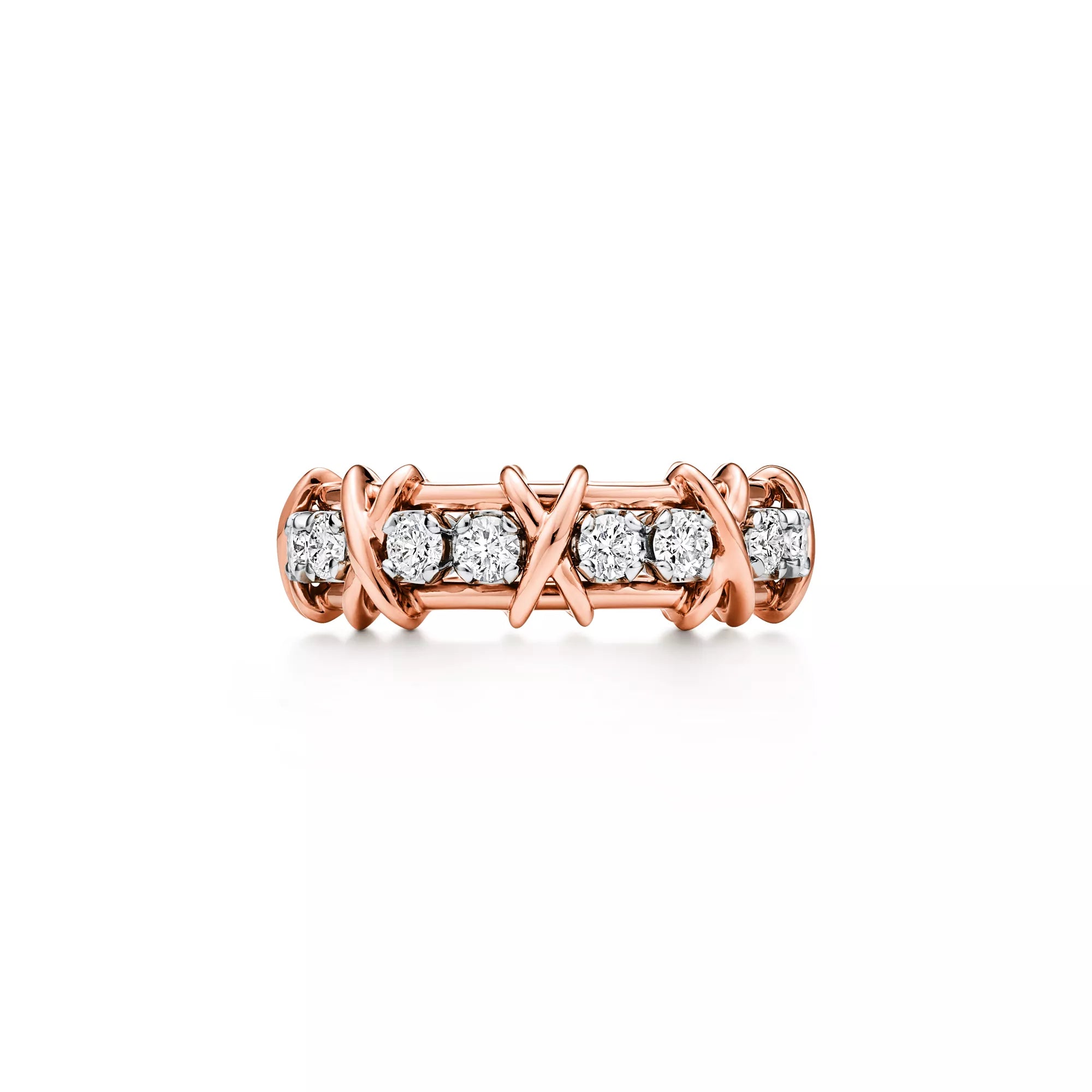 Sixteen Stone Classic Rose Band Ring