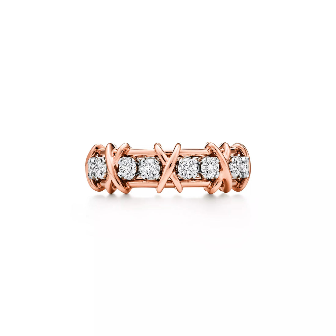 Sixteen Stone Classic Rose Band Ring