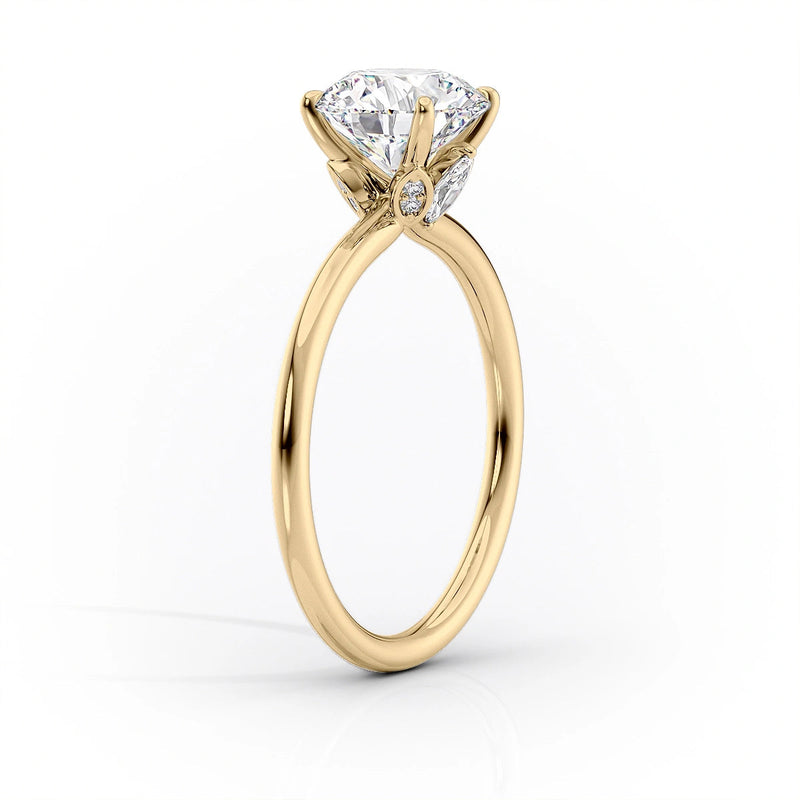 The Luna Set With A 2 Carat Radiant Lab Diamond