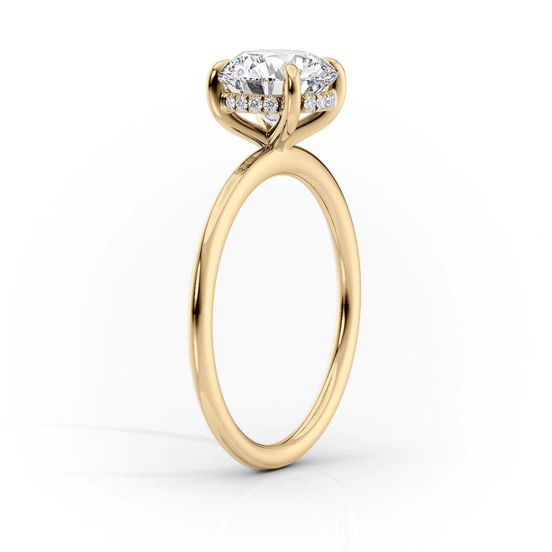 The Kamellie Set With A 2 Carat Round Lab Diamond