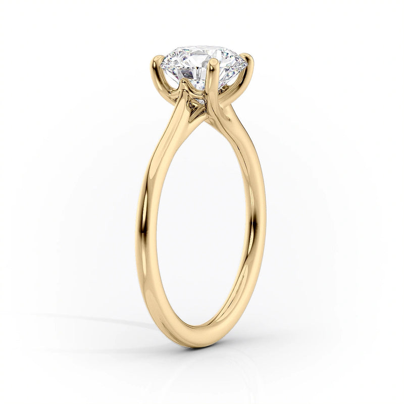 The Lexie Set With A 2 Carat Round Lab Diamond