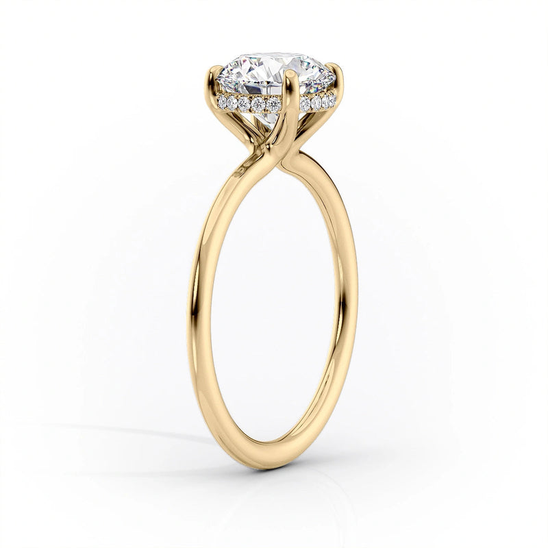 The Sarah Set With A 2 Carat Cushion Lab Diamond