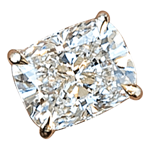 The Pave Alison Set With A 2 Carat Elongated Cushion Lab Diamond