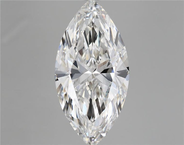 5.14 Carat Marquise Shaped, Ideal Cut, F Color, VVS2 Clarity, IGI Certified Lab Grown Diamond