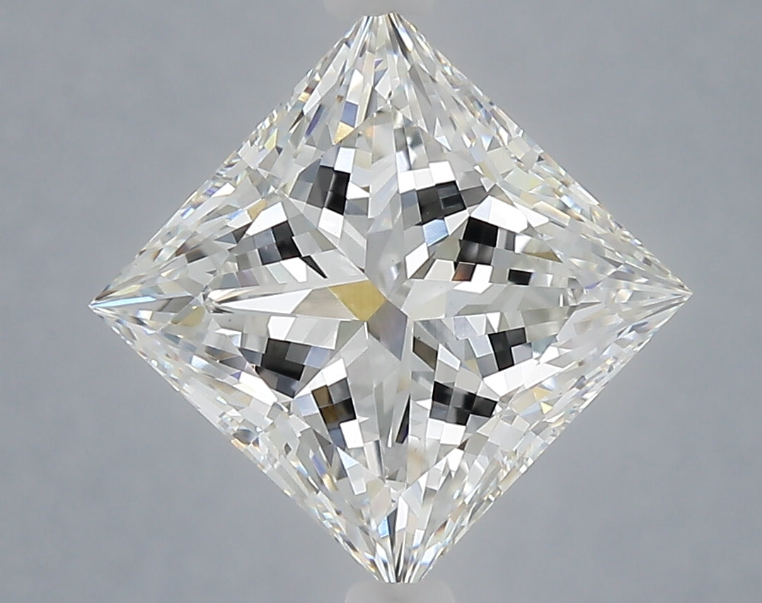 4.02 Carat Princess Shaped, Ideal Cut, G Color, VS1 Clarity, IGI Certified Lab Grown Diamond