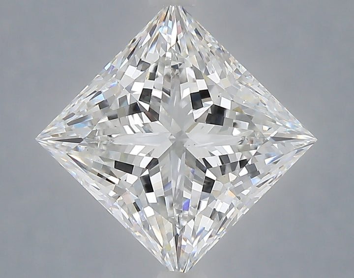 4.06 Carat Princess Shaped, Ideal Cut, E Color, VS1 Clarity, IGI Certified Lab Grown Diamond