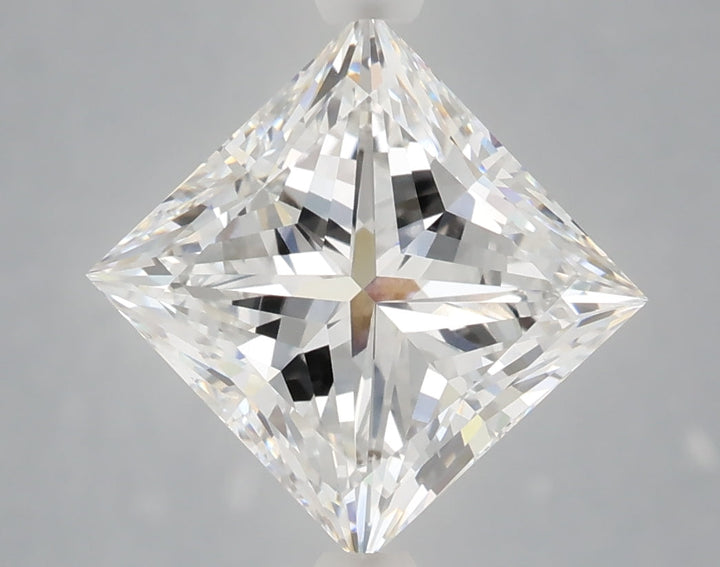 4.01 Carat Princess Shaped, Ideal Cut, E Color, VVS2 Clarity, IGI Certified Lab Grown Diamond