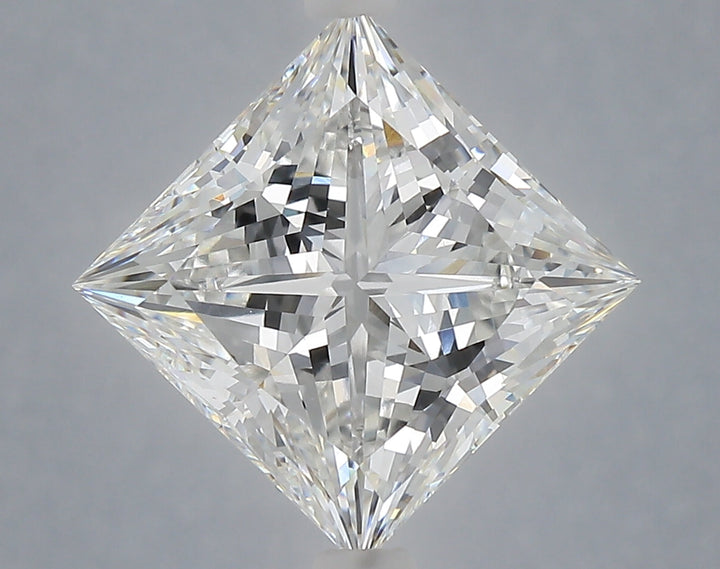 5.10 Carat Princess Shaped, Ideal Cut, E Color, VVS2 Clarity, IGI Certified Lab Grown Diamond