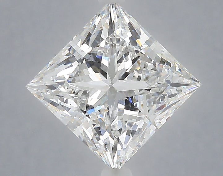 5.05 Carat Princess Shaped, Ideal Cut, E Color, VS1 Clarity, IGI Certified Lab Grown Diamond