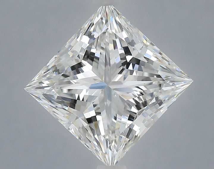 4.08 Carat Princess Shaped, Ideal Cut, F Color, VS1 Clarity, IGI Certified Lab Grown Diamond