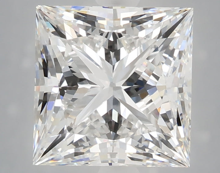4.03 Carat Princess Shaped, Ideal Cut, E Color, VVS2 Clarity, IGI Certified Lab Grown Diamond