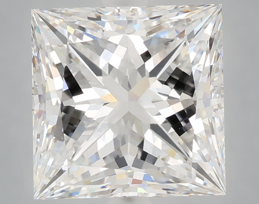 5.05 Carat Princess Shaped, Ideal Cut, E Color, VVS2 Clarity, IGI Certified Lab Grown Diamond
