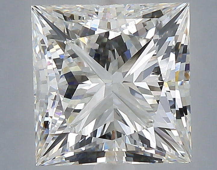 4.01 Carat Princess Shaped, Ideal Cut, F Color, VS1 Clarity, IGI Certified Lab Grown Diamond