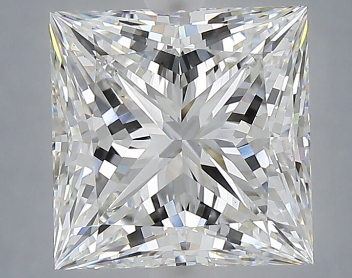 4.06 Carat Princess Shaped, Ideal Cut, E Color, VS1 Clarity, IGI Certified Lab Grown Diamond