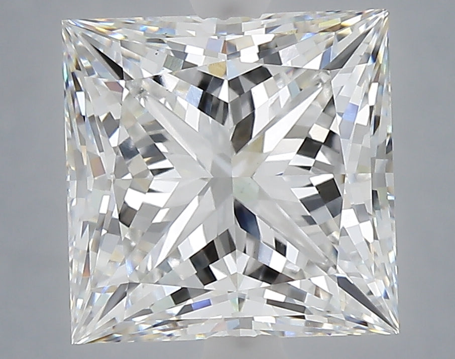 5.03 Carat Princess Shaped, Ideal Cut, E Color, VS1 Clarity, IGI Certified Lab Grown Diamond