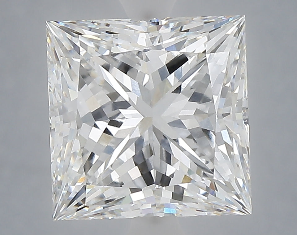 5.03 Carat Princess Shaped, Ideal Cut, E Color, VS1 Clarity, IGI Certified Lab Grown Diamond